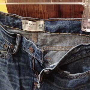 Abercrombie Kids Blue Denim Jeans with Distressed Look